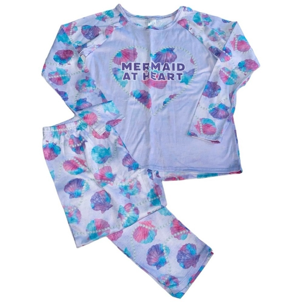 Childrens Place Purple Mermaid Pjs XL